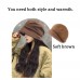 Pink planet Hat wig one fashionable female models new fall and winter plush cap wig female long hair simulation hair wig cap