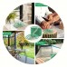 Curvespace Insect repellent incense 30pcs Citronella Incense Coils, Lemongrass Scent, Artificial Wood,with Home for Outdoor