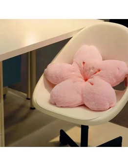 Todayspace Cushions Plush Pink Cherry Blossom Petal Cushion - Versatile Floor Pillow for Bedroom & Living Room Decor, Hand Washable