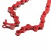 GIANT PANDA Bicycle chains tainless Steel Fixed Gear Bicycle Chain, 96 Links, Single Speed, Red - Ideal for Road, Track