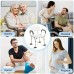 Queendiary Shower seats Shower Chair with Back Support - Padded Handles, 350 Lb Capacity, Sturdy Bath Seat for Seniors, Elderly, Disabled, Handicap, Injured, and Rehabilitation - Easy to Assemble and Clean