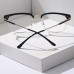 Redzebra Eyeglasses A Pair of Stylish Casual Men'S Metal Frame Glasses with Clear Lenses