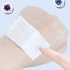 Timetrain Disposable sanitizing wipes 80pcs 75% Alcohol Prep Pads, Disposable Antiseptic Wipes, White Paper Material, for First Aid and Sanitizing