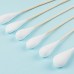 Drfog Cotton sticks for medical purposes 50PCS Unscented Cotton Swabs, Extra Long Bamboo Sticks for Ear Cleaning, Makeup & Beauty Care, Highly Absorbent for Antiseptic Application