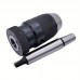 Mojoeagle Chucks for power drills elf Tightening Drill Chuck, 1-16mm Capacity, Morse Taper #2 Arbor, Heavy Duty Keyless Lathe Drill Chuck Set, 20CrMnTi Steel Construction for Milling, Drilling Machines