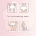 Smile moon Sanitary towels 15-Pack Disposable Panty Liners - Breathable, Dry, Anti-Side Leak Sanitary Napkins for Night Use