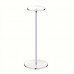 Queendiary Hat stands Acrylic Hat Stand Adjustable Clear Wig Hat Display Rack Height Table Hat Holder Pedestal Stand Round Barbell Base Hat Organizer Acrylic Risers Display Stands for Display Hats