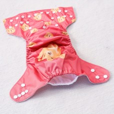 Fruitoday Baby diapers Adjustable & Washable Youngsters Cloth Diaper with Cute Digital Print 5pcs