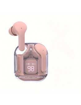 Technologycat Ear phones Latest Transparent LED Display Wireless Earbuds, HiFi Sound Quality, ENC Noise Reduction, Sports Exercise Headphones with Microphone, USB Type-C Charging, 150mAh Rechargeable Lithium Polymer Battery, 1.5-5W Power Range