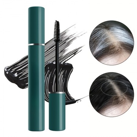 Forestcat Hair dye Durable Temporary Hair Dye Stick for Men and Women, Easy-to-Carry White Hair Cover with Color Brush Long-Lasting Temporary Root Concealer Cream for Normal Hair Types