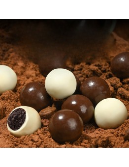 Bloomountain Milk chocolate Ice and Fire Mountain Ball Sandwiched Milk Chocolate Ball Children's Snacks 680g