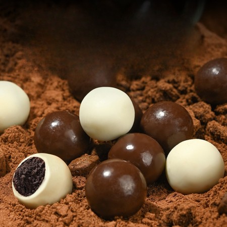 Bloomountain Milk chocolate Ice and Fire Mountain Ball Sandwiched Milk Chocolate Ball Children's Snacks 680g