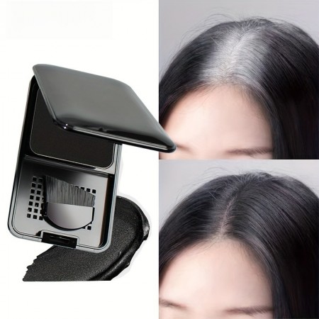 Jellyqueen Hair dye Easy-to-Use Temporary Hair Color with Brush - Quick Coverage for Gray & White