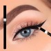 Jellyqueen Eyebrow pencils Black Eyeliner & Brow Pencil Set - Dual-Use, Natural Look Makeup with Wooden Sticks 2pcs