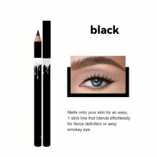 Jellyqueen Eyebrow pencils Black Eyeliner & Brow Pencil Set - Dual-Use, Natural Look Makeup with Wooden Sticks 2pcs