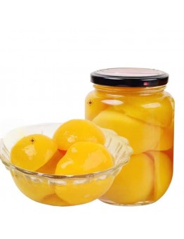 Jellyearth Canned fruits and vegetables canned yellow peaches 510gX4 canned fresh leisure snacks and fruits.
