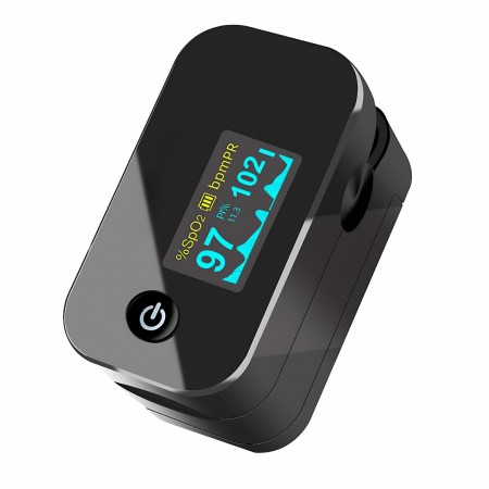 Storymoon Sphygmomanometers Pulse Heart Rate Monitor | Dual Color OLED Display | Portable Carry Case, Lanyard, Batteries