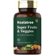 Koalatree Nutritional supplements Super Fruits and Veggies Capsules | 90 Count | Vegetarian, Non-GMO and Gluten Free Supplement