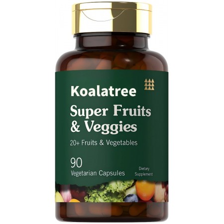 Koalatree Nutritional supplements Super Fruits and Veggies Capsules | 90 Count | Vegetarian, Non-GMO and Gluten Free Supplement