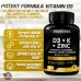 Parktree Vitamins D, K2, K1, Zinc, Quercetin, Elderberry, Turmeric, Ginger & Echinacea Whole Food Supplement 8 in 1- D3 5000 IU Plant-Based from Lichen, Vitamin K (K2 MK7, MK4, K1), D3 K2 Vitamins -120 Capsules