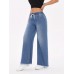 Heyouth Jeans Loose Straight Leg Jeans With Multi Pockets, Casual Versatile Denim Pants For Women, Women's Clothing & Denim xl size