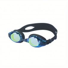 Powerfox Swim goggles Kids Sports Swim, Full Rim Oval PC Frame with Polycarbonate Prescription Youngsters' UV-Protected Swim - Leakproof