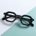 Colorearth Eyeglasses Chic Hexagonal Acetate Fashion Glasses for Men & Women - Full Rim, Versatile Fashion Eyewear, Patris, Black Glasses