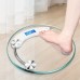 Friendeer Scales Transparent Bathroom Round Electronic Scale, Intelligent Weighing LCD Weight Scale, Bearing 180kg Weight Portable Digital Scales, Bathroom Accessories, Bathroom Tools