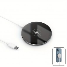 Chictree Wireless chargers 15W Magnetic Wireless Charger, Car Charger with 3.44Ft Cable, Compatible with Iphone 16/15/14/13/12/SE3 Series, USB Type-C Connector, Charging Indicator, USB Powered, 36V Max Voltage, No Battery Included
