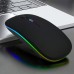Chictree Computer mouse Dual-mode Wireless Mouse Silent Office Colorful RGB Backlight Battery Wireless Mouse Notebook Desktop Universal Use