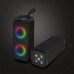 happgoose Personal stereos Black Portable Small Multi-functional LED Colorful Lights Stereo, Mini Gift for Friends and Classmates