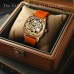 Mytheart Watches Men's Golden Orange Hollow Automatic Mechanical Watch