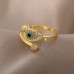 Mytheart Jewelry rings Copper Ring, Inlaid Synthetic Zircon Eye Open Ring For Men Women, Devil's Eye Ring, Fashion Trendy Versatile Finger Ring