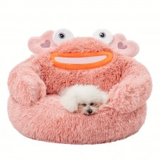 Superone Pet cushions Cartoon Character Shaped Plush Dog , PP Cotton, Comfy Warm Cuddle for Extra Small to Medium Dogs & Cats, Non-Assembled Pet 