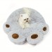 Roomagic Pet cushions Grey Plush Comfort Bear Paw Dog , Polypropylene, Suitable for Small, Medium, Large Dogs, Indoor All-Season, Washable Pet Crate Mat