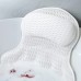 Awakencat Bath pillows Luxury Bath Pillow for Tub, 4D Mesh Fabric, Soft Neck and Back Support, Relaxing Spa Accessory, with Non-Slip Suction Cups for Spa, No Electricity Needed