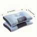 Honeyisland Pillows 2-Pack Ergonomic Cervical Support Cushions for Side, Back & Stomach Sleepers - Neck & Shoulder Comfort, Breathable Soft Knitted Fabric with Polyester Fill, Modern Blue