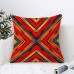 FANTASY FUTURE Cushions Vintage Mayan Rustic Seamless Stripes Throw Pillow , 45.72x45.72 cm, Double-Sided Print, Short Plush, Zipper Closure, Machine Washable, Woven Polyester, Decorative for Home, Office, 