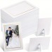 Actoroom Paper photo frames 50pcs White Paper Picture Frames with Easel, 10.16x15.24 cm - Perfect for DIY Crafts, Collages, Classroom Displays & Wedding Decor