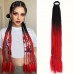 Topmoon Braids 55.88 Cm Braided Wig With Ponytail Extension, Colorful Braided Synthetic Wig Suitable For Daily Wear By Ladies
