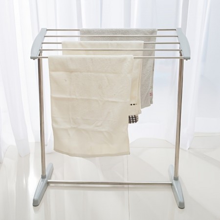 Enjoycity Towel racks Stainless Steel Freestanding Towel Rack - Multipurpose Drying Rack for Towels, Socks, and Underwear - Ideal for Home, Balcony, Patio, and Living Room, Drying Racks