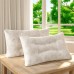 Roomango Pillow Elegant Floral Knitted Pillow - Ergonomic Cervical Support, Machine Washable, Perfect for Side & Back Sleepers, Comfortable Polyester Blend 2pcs