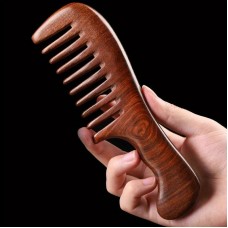 Petrain Combs Sandalwood Wide-Tooth Hair Comb - Anti-Static Wooden Detangling Comb for Normal Hair, Natural Wood Scalp Massage Comb, Ideal Household Gift