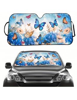 Suntiger Automotive windshield shade screens Butterfly Print Car Windshield Sunshade - UV Protection for Vehicle Interior, Fits Most Models