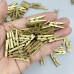 Babyclaw Clothes pins 60pcs of 0.98-Inch Golden Mini Wooden Clothespins, Versatile for Hanging Photos, Scrapbooking, And Memo Cards, Clothes Pins