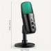 Girland Microphones USB-C Podcaster Microphone with Volume Control, Shock Mount, and Silent Function, Professional Recording and Video Conferencing Mic, Plug & Play, Low Latency, with Real-Time Monitoring, for Gaming, Karaoke, Streaming