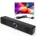 Fruitwhale Personal stereos USB-Powered Desktop Speaker, 12.4" Slim Stereo Sound Bar with 3.5mm Jack and Volume Control, 2.0 Surround Sound for PC, Laptop, Smartphone, Tablet, Gaming Console - High-Quality Audio, Button Control