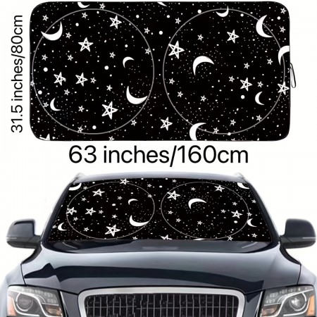 Jellywolf Automotive windshield shade screens Car Sunshade Summer Car Sun Protection Sunshade Front Glass Sunshade Car Sunshade Car Windshield Sunshade Blocks Sunlight, Ultraviolet Rays and Heat Protects Car Interior