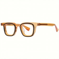 Girland Eyeglasses Acetate Square Frame Eyeglasses for Running - Fashionable Mixed and Matched Design for Daily Wear or Style Statement - Board Material