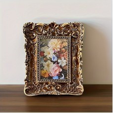 Roomango Picture Frames Vintage American-Style Resin Photo Frame - Lightweight, Painted Finish for Wall & Bedroom Decor